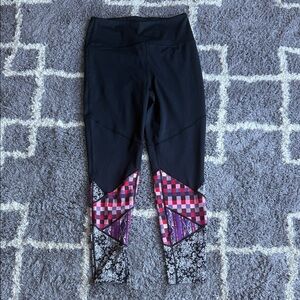 FP Movement by Free People Kids Black and Colorful Patterned Leggings